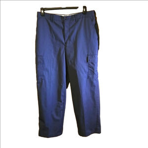 2 pairs Aramark Charcoal Grey Cargo Wearguard Pants Technicians Men size 36Wx29L